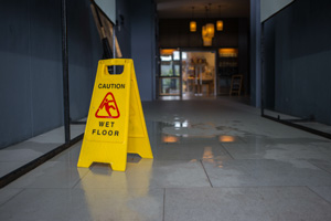 Wet floor caution